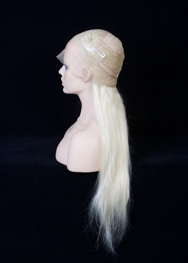 Human Hair Platinum Blonde 24