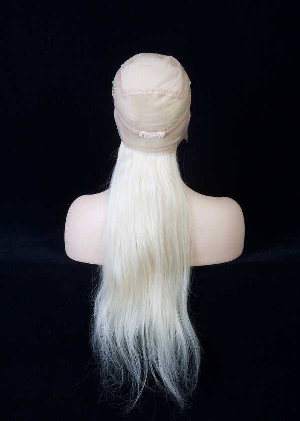Human Hair Platinum Blonde 24