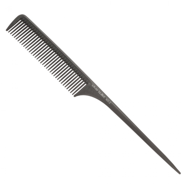 SILVER BULLET PROFESSIONAL CARBON TAIL COMB - Tamed wigs and makeup