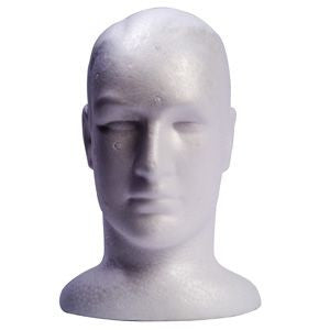 Male Foam Head - Tamed wigs and makeup