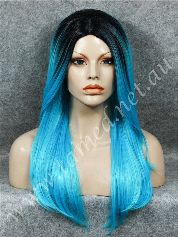 ELISE ELECTRIC BLUE - Tamed wigs and makeup - 1