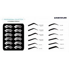 Eye Brow Stencil 12Set - Tamed wigs and makeup
