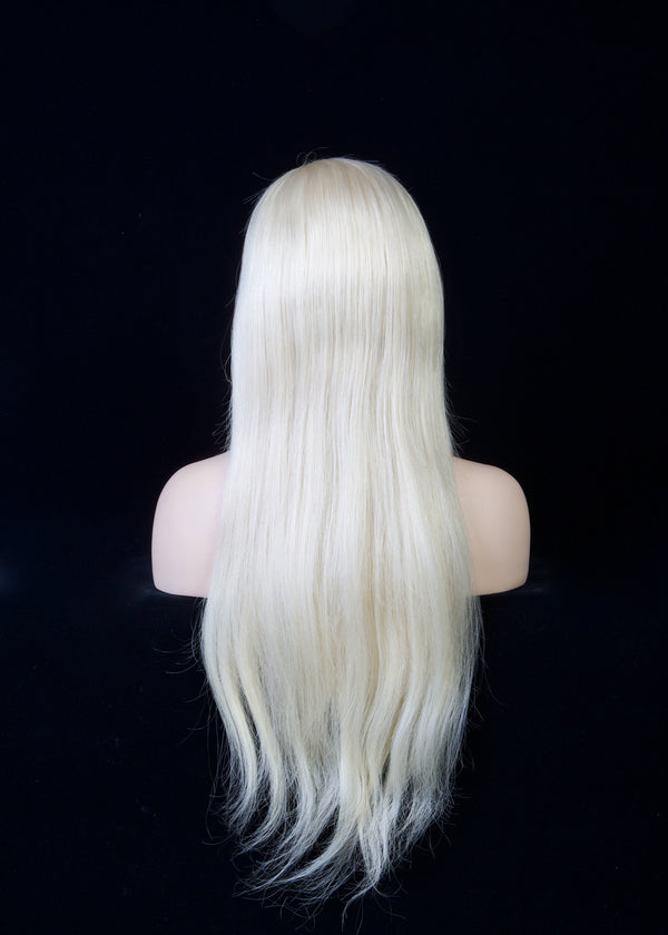 Human Hair Platinum Blonde 24
