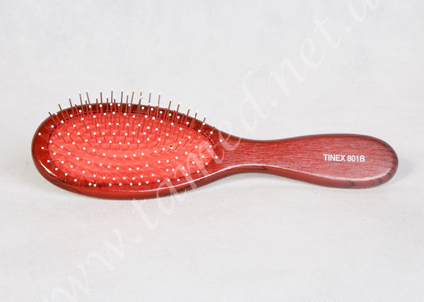 Wire Pin Wig Brush With Tips (Wooden)