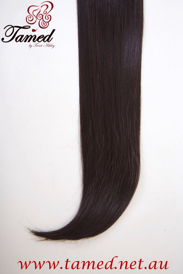 BLACK/DARK BROWN - DELUXE SYNTHETIC WEFT - Tamed wigs and makeup