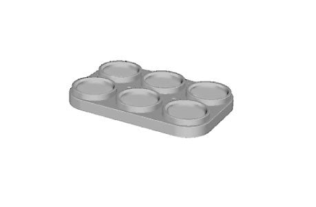 GRIMAS PACKAGING SYSTEM A6 TRAY GREY - Tamed wigs and makeup